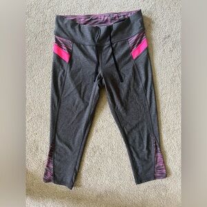 Xersion capris pink and gray. Size small